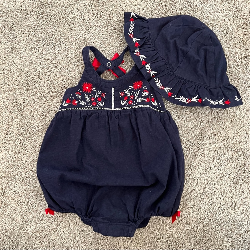 Tommy Bahama Embroidered Matching Set 12M